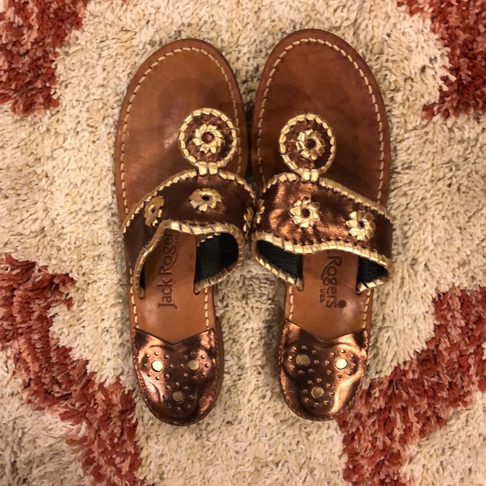 Metallic Jack Rogers